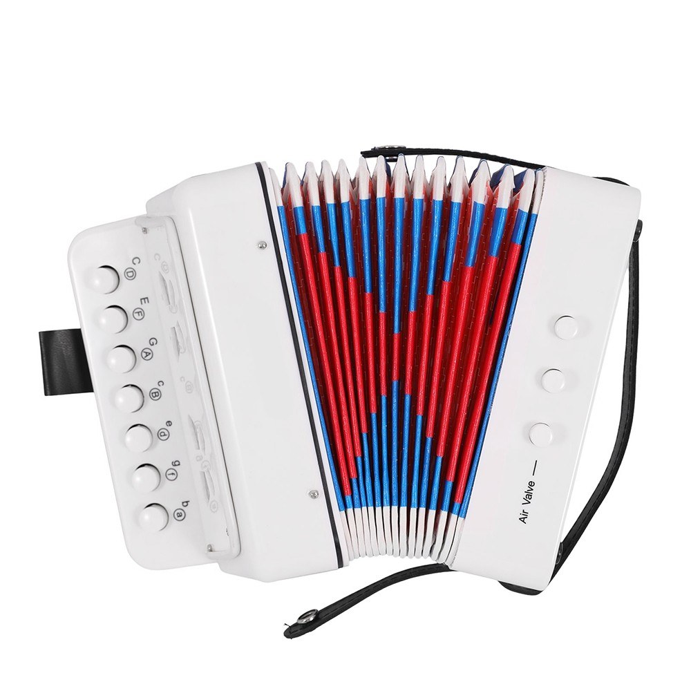 Beginners 7-Key 2-Bass Mini Accordion in ABS - Perfect Christmas Gift