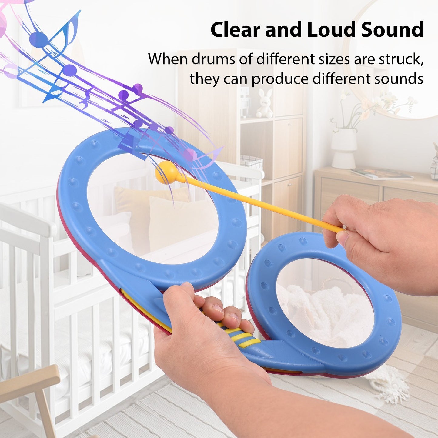 Irregular Shaped Clapping Hand Drum Percussion Instrument