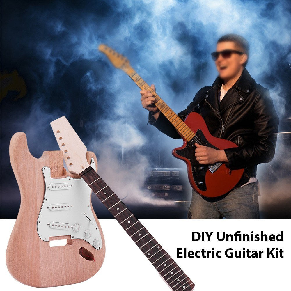 DIY Electric Guitar Kit - Unfinished Wooden Body Blank