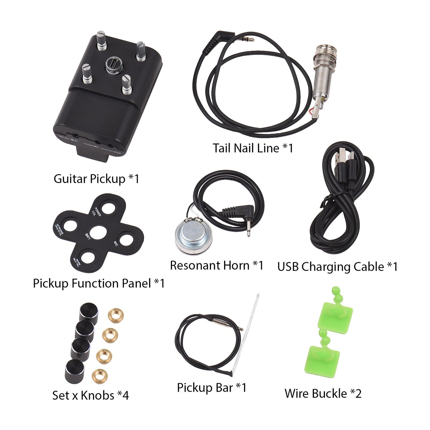 Acoustic Enhancer: Guitar Pickup with Bluetooth, Drum Machine, Metronome & Tremolo