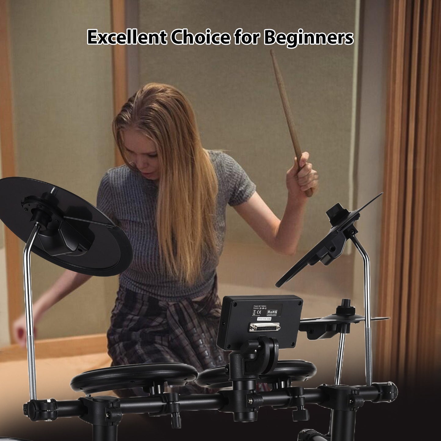 AROMA TDX-16 Beginner-Friendly Electronic Drum Kit