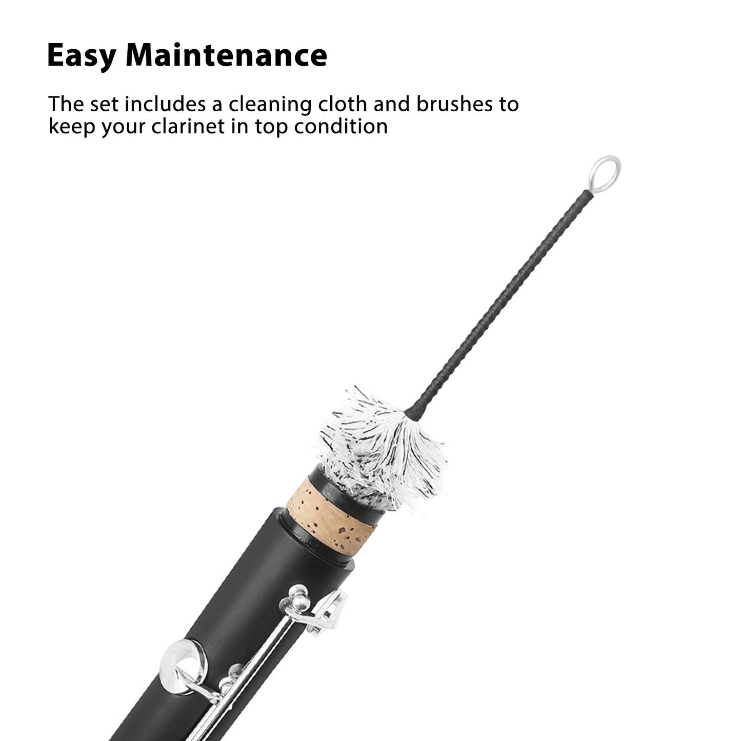 Premium Bb Ebonite Clarinet Set with Full Accessories