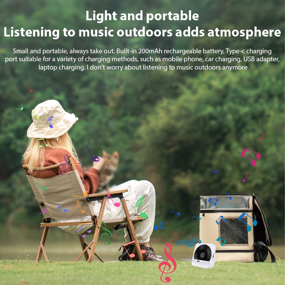 Portable HiFi Stereo CD Player KC-816 BT - LED Display, FM Radio, USB/AUX, Remote Control