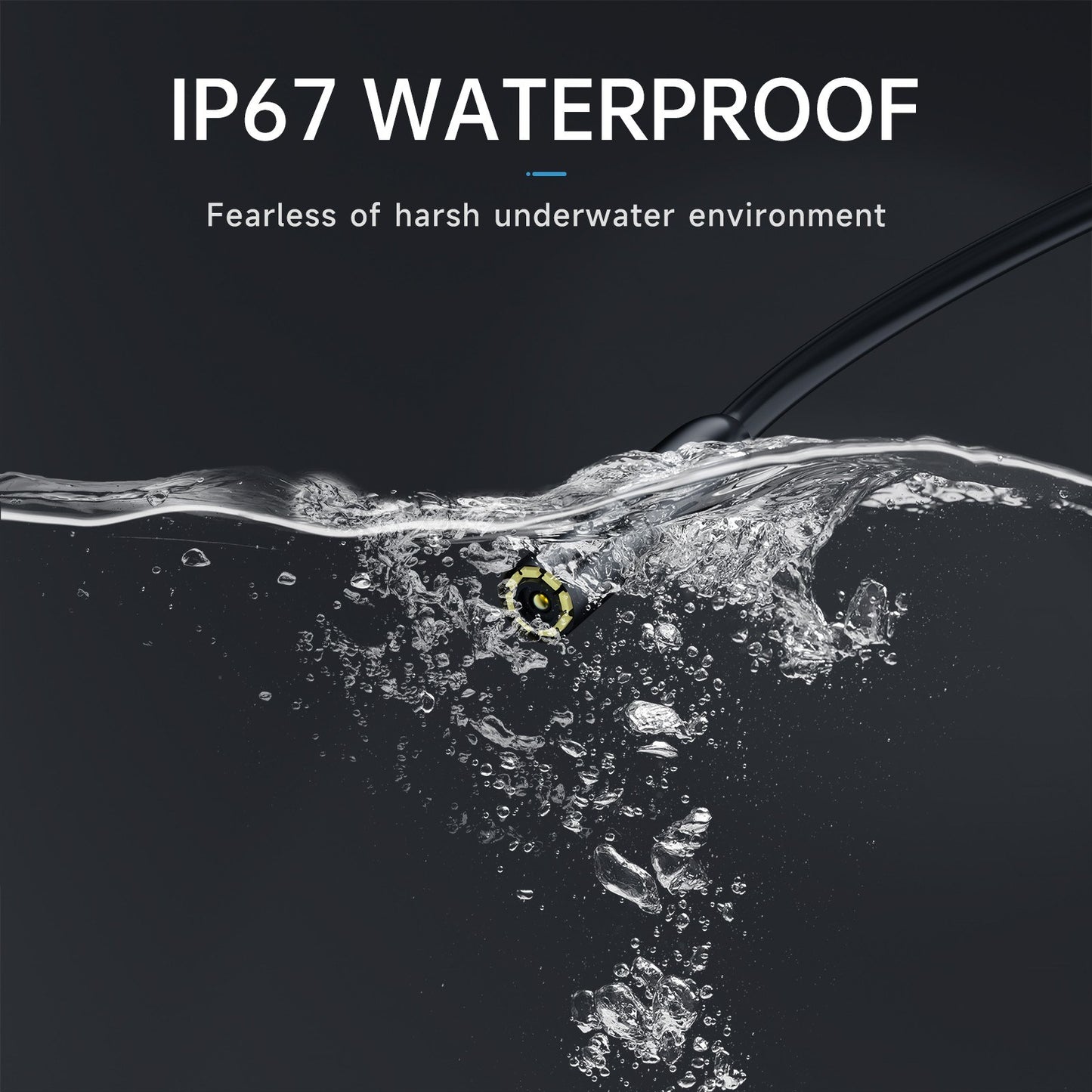 1080P HD Endoscope Camera with 4.3 LCD & 8 LED Lights