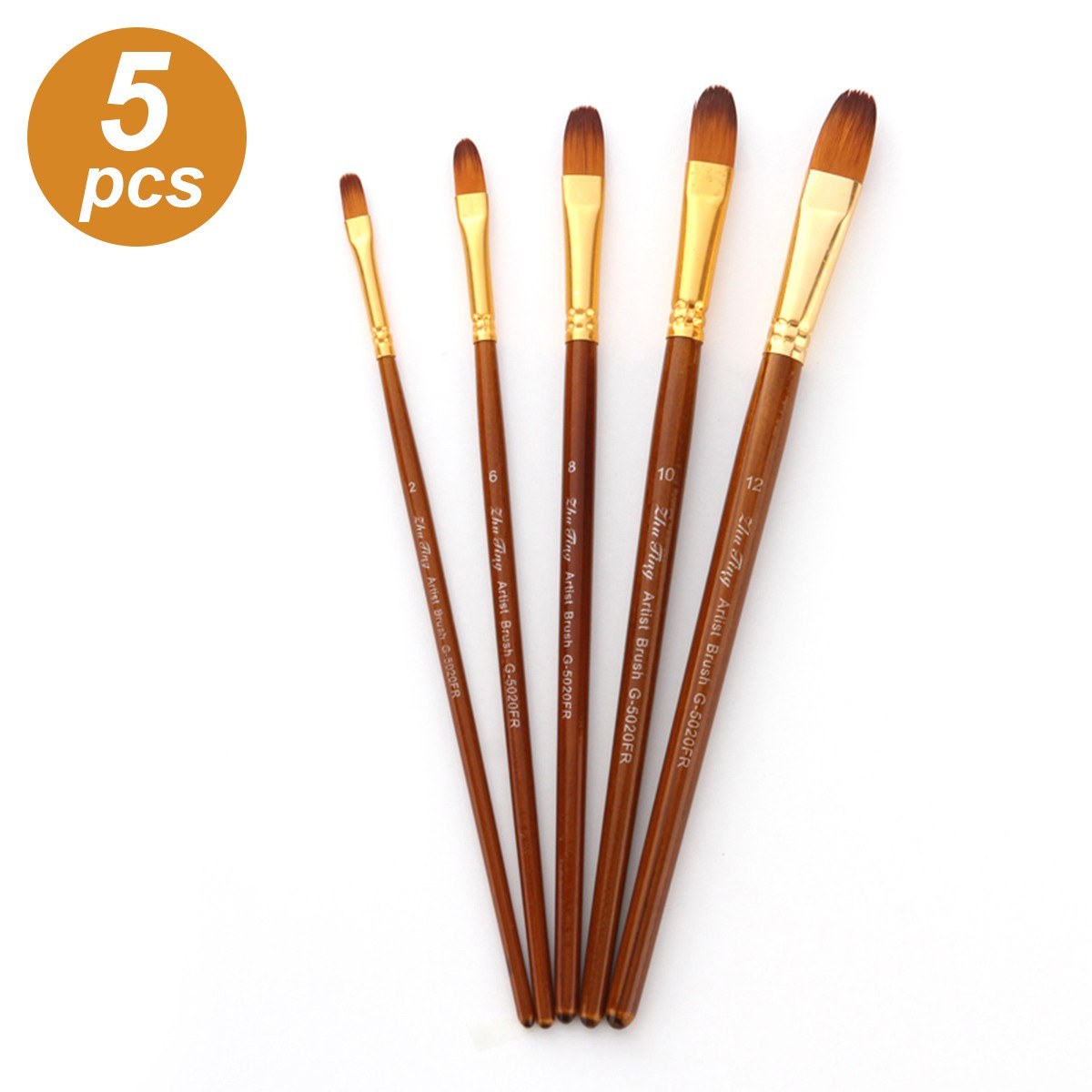 5-Piece Paint Brush Set Kit