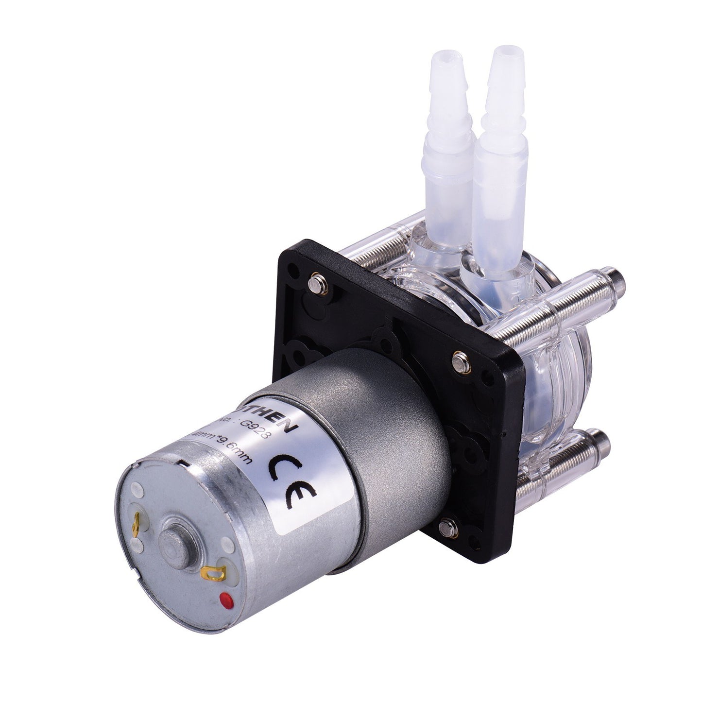 GROTHEN DC 12V High Flow Peristaltic Pump with Silicone Tubing for Aquarium, Lab, Chemical Analysis - Self-Priming, Adjustable Flow, Anti-Corrosion