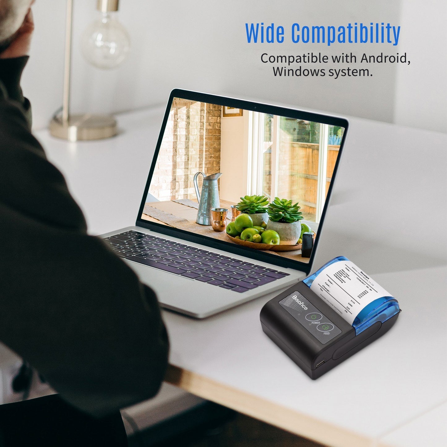 Bisofice Compact Mini Thermal Printer