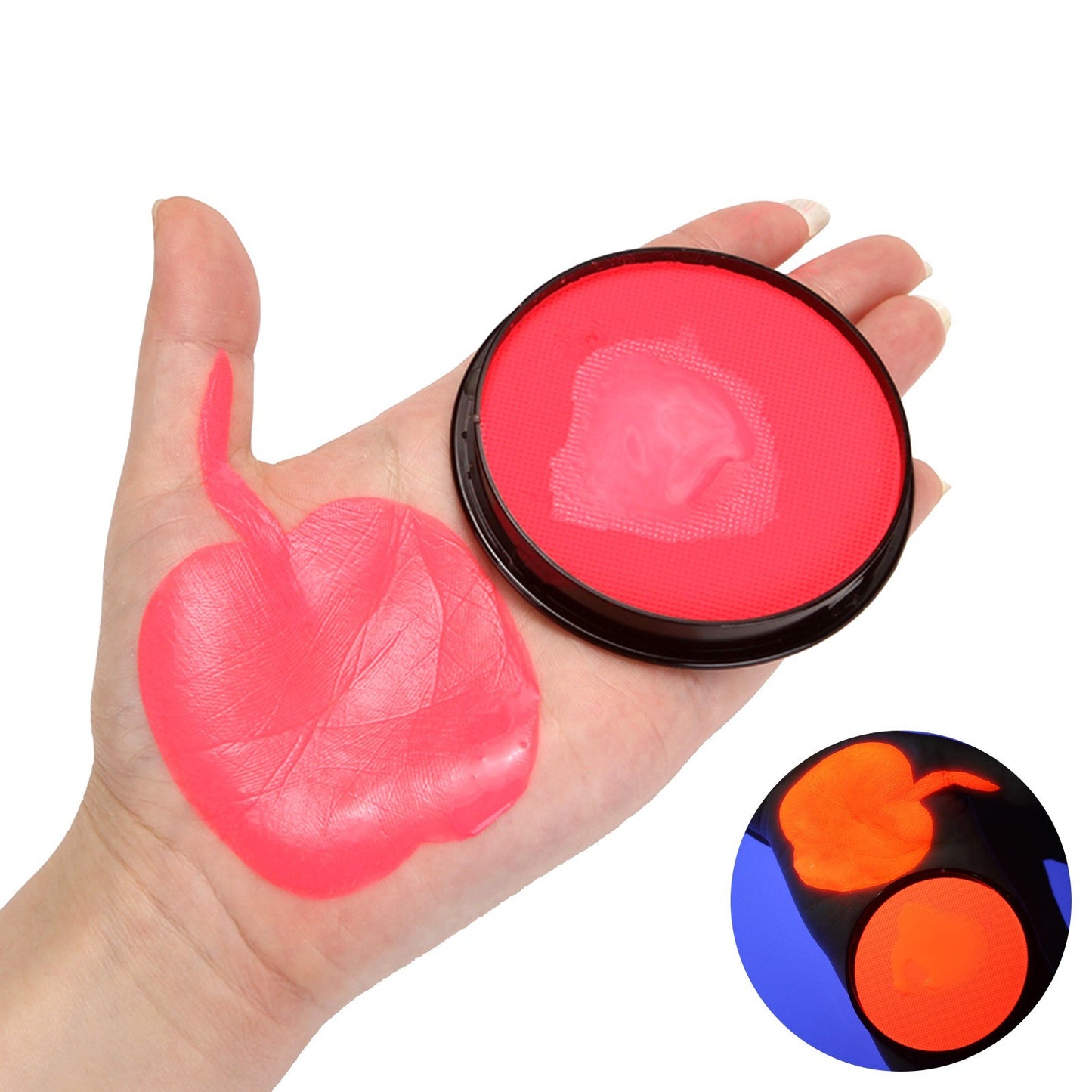 UV Blacklight Neon Glow Face & Body Paint - Hypoallergenic, Non-Toxic, Water-Based Makeup for Halloween, Cosplay & Festivals