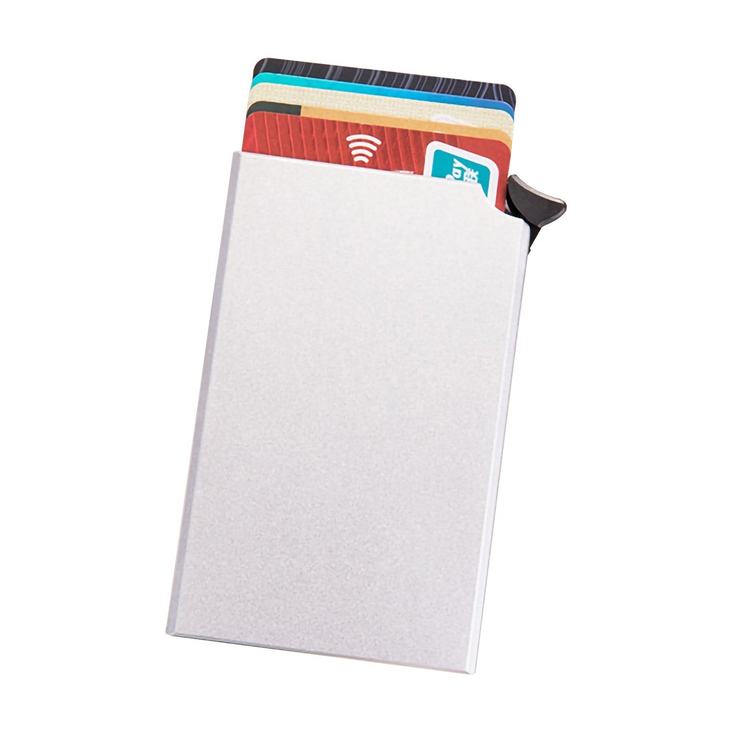 RFID Blocking Aluminum Card Holder - Anti-Theft Wallet Case with Pop-Up Feature for Men & Women
