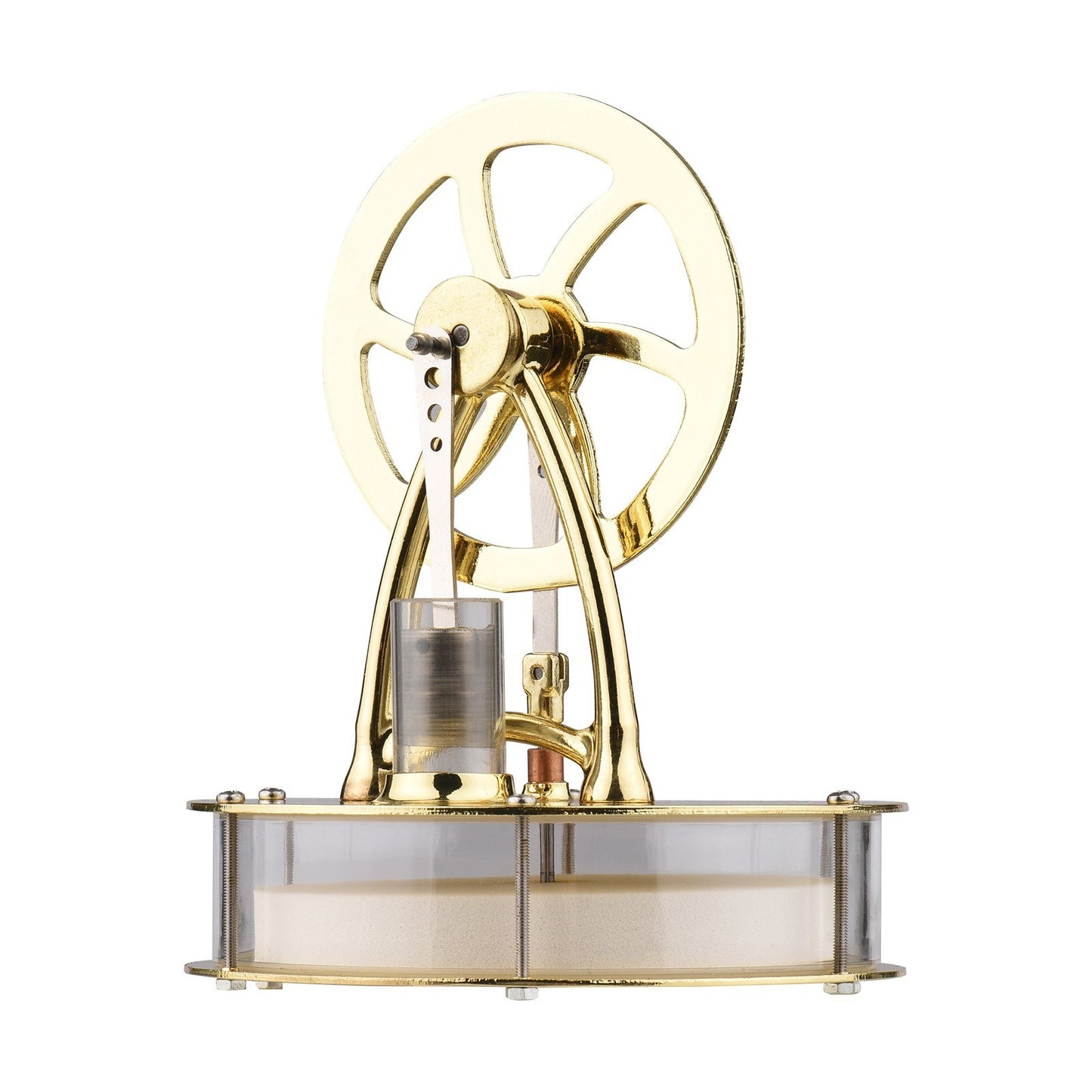 Stirling Engine Low-Temp Electricity Generator Model with Flywheel