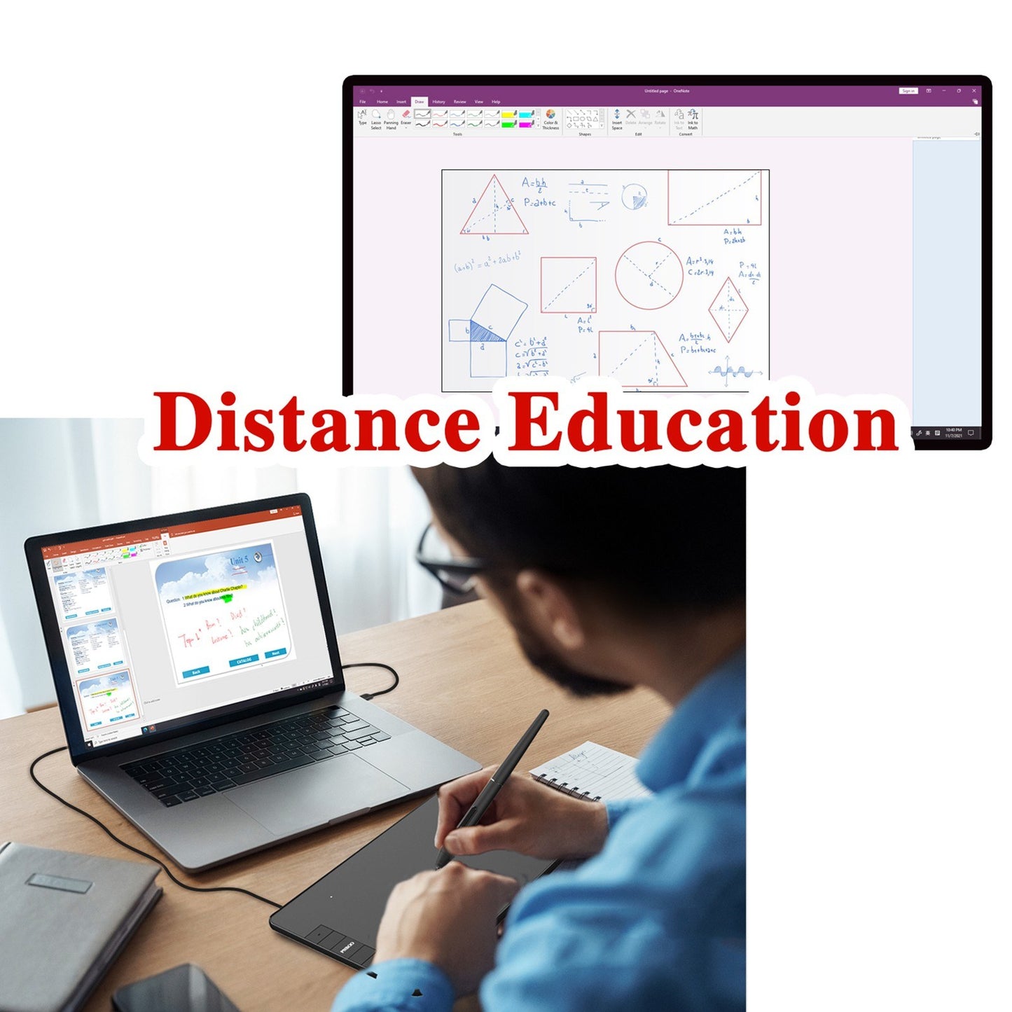 PNBOO PN640 6x4 Inch Drawing Tablet with Battery-Free Stylus