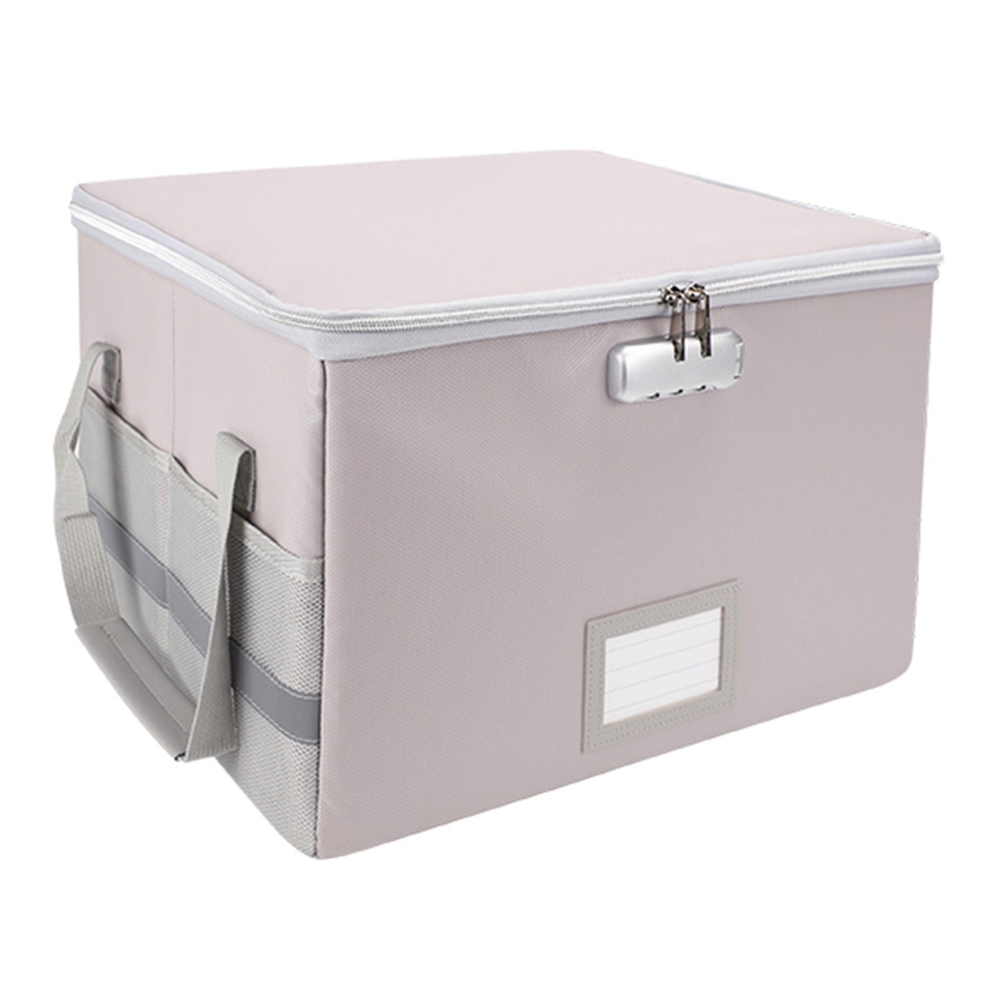 Fireproof Waterproof Document Storage Box with Lock for Home, Office, and Car - Fits Hanging Folders, Magazines, Books