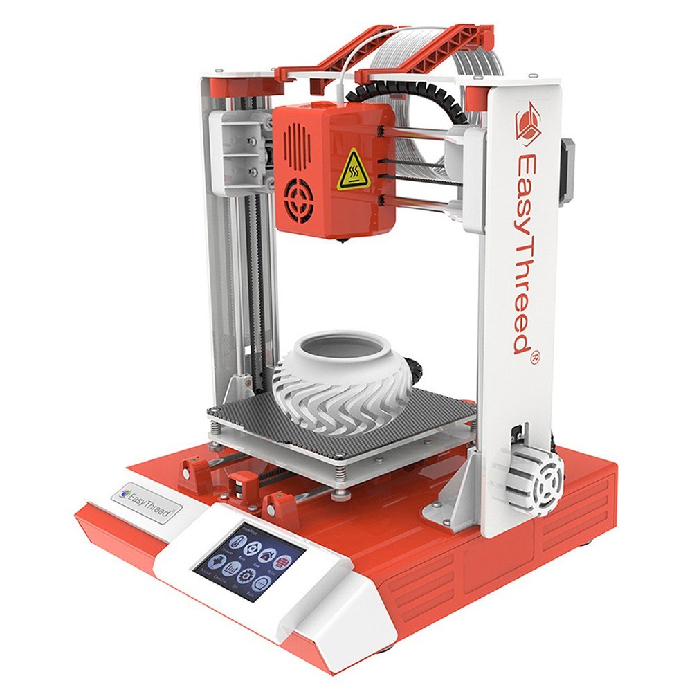 EasyThreed K6 Plus 3D Printer, FDM Desktop Machine 150x150x150mm for Beginners, Includes 10m PLA Filament