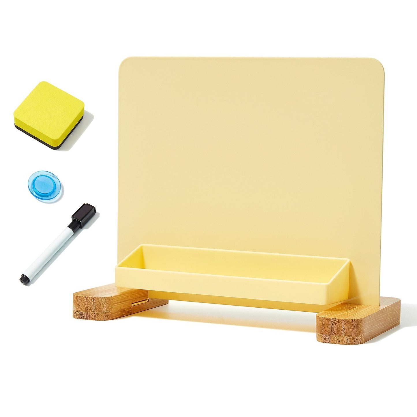 Magnets & Bamboo Desktop Whiteboard