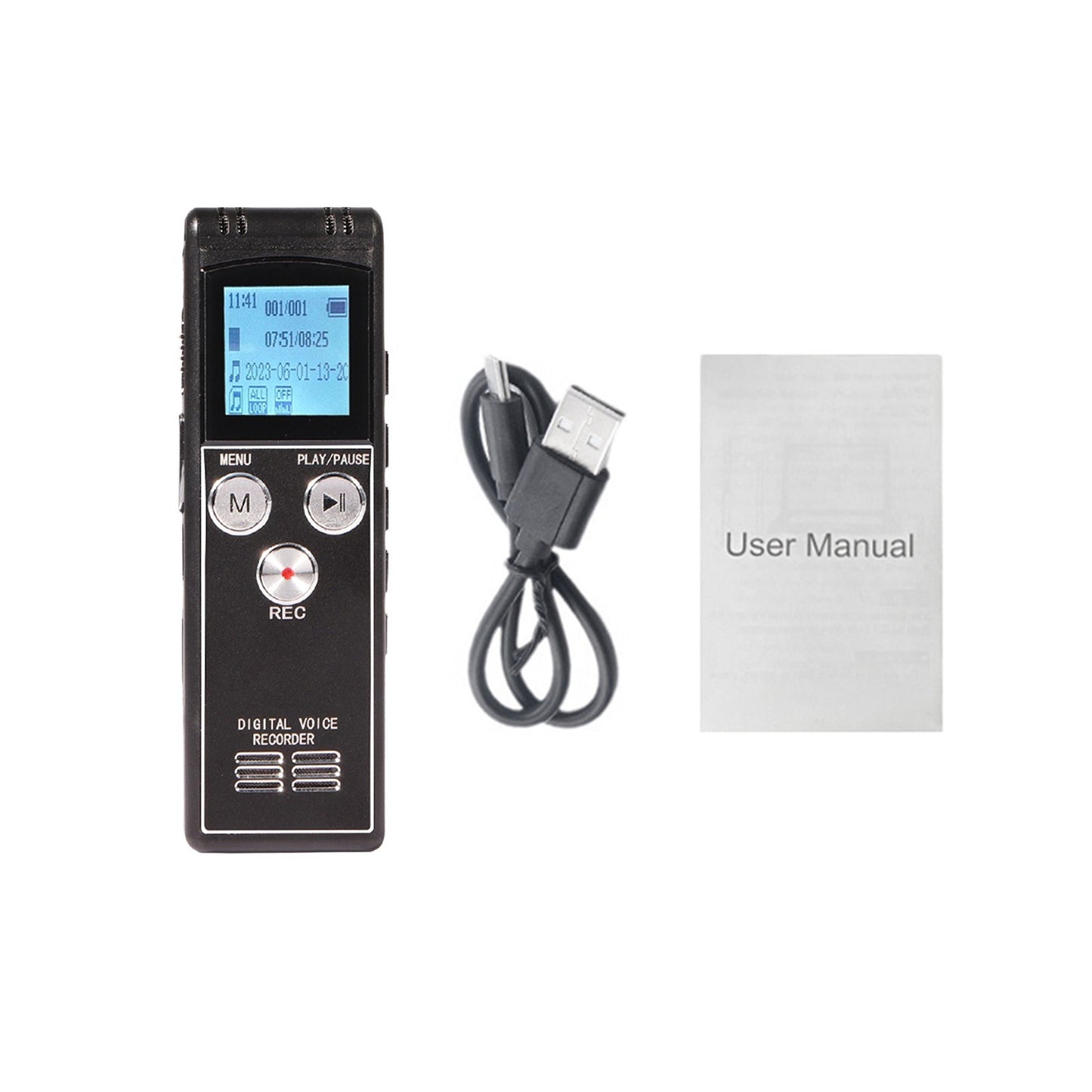 Digital Voice Recorder 40GB T63 with MP3 Player, Mic & Speaker