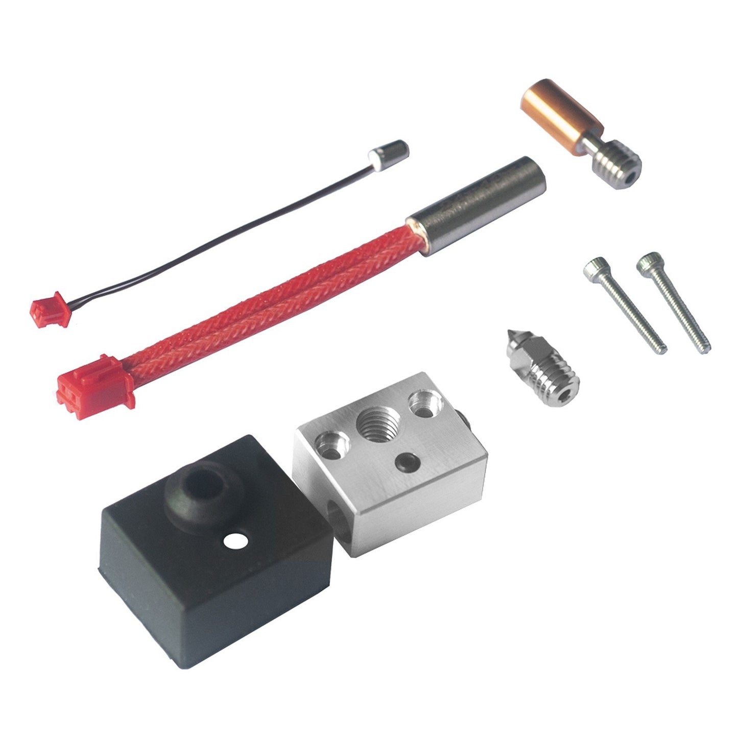 Enhanced Hotend Extruder Heater Block Kit for 1.75mm Filaments