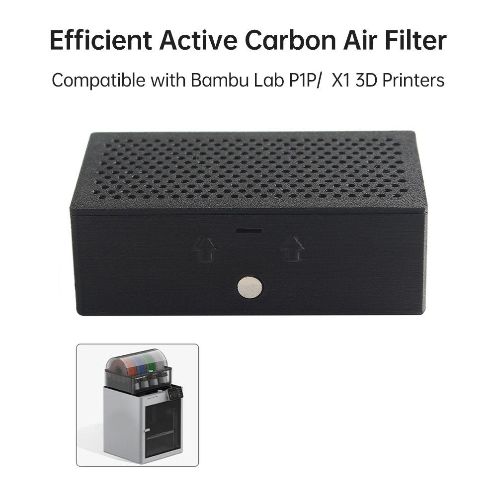 Active Carbon Air Filter for Bambu Lab P1P/X1 3D Printers