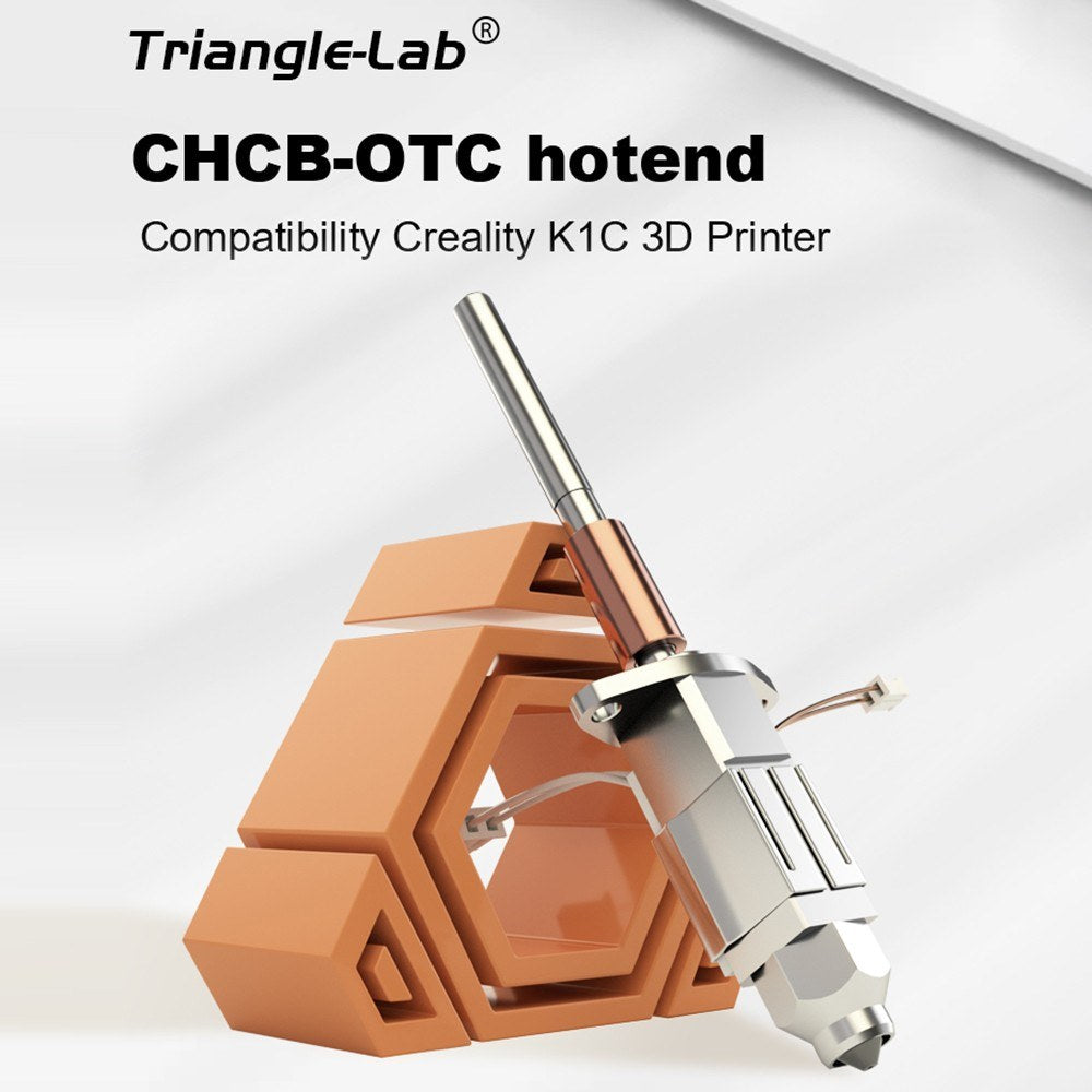 Trianglelab CHCB-OTC Hotend Kit for Creality K1C 3D Printer, MK8 Nozzle Compatible, Works with 1.75mm CF/ABS/PLA/PETG Filaments