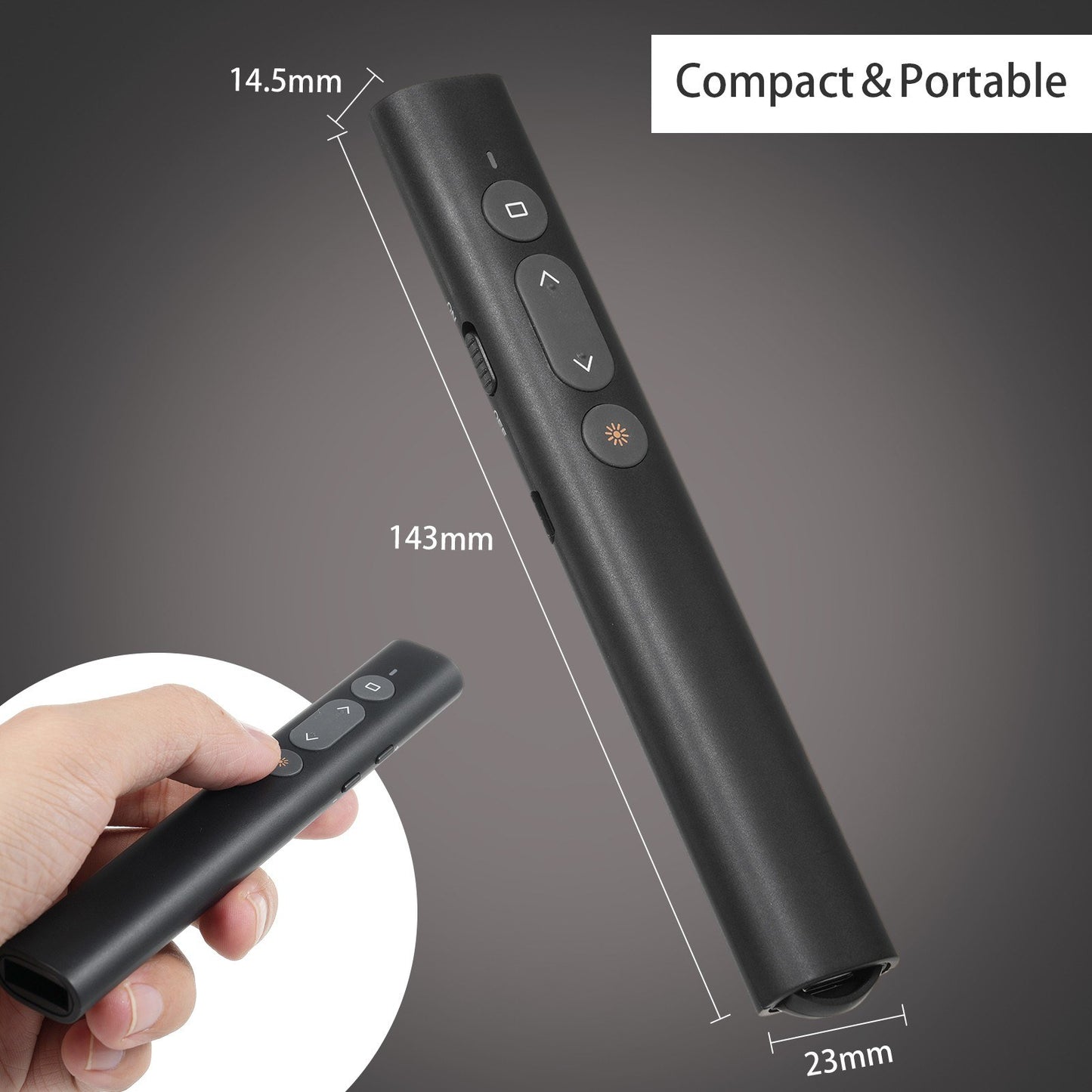 Bisofice Dual Head USB/Type-C Laser Presentation Pointer for PPT