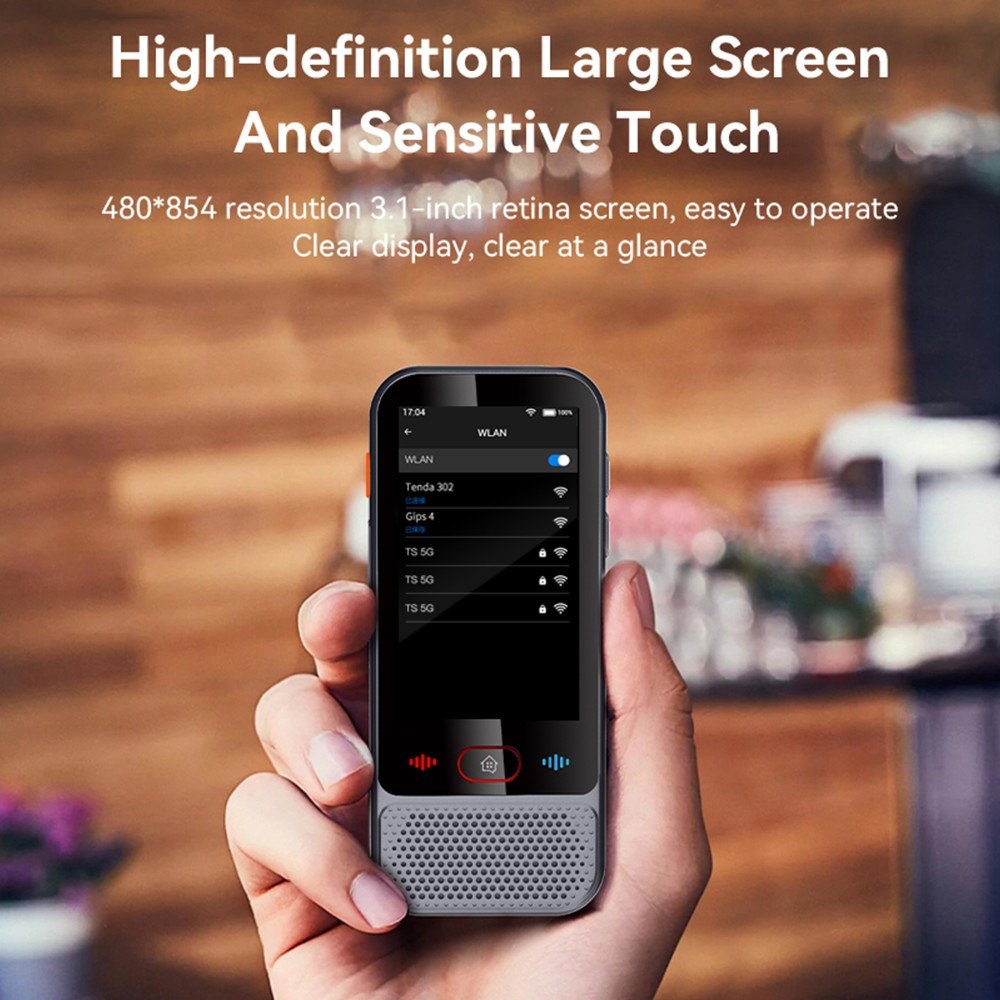 Bisofice M30 Smart Translator with 3.1-Inch HD IPS Screen, WiFi & Bluetooth Connectivity
