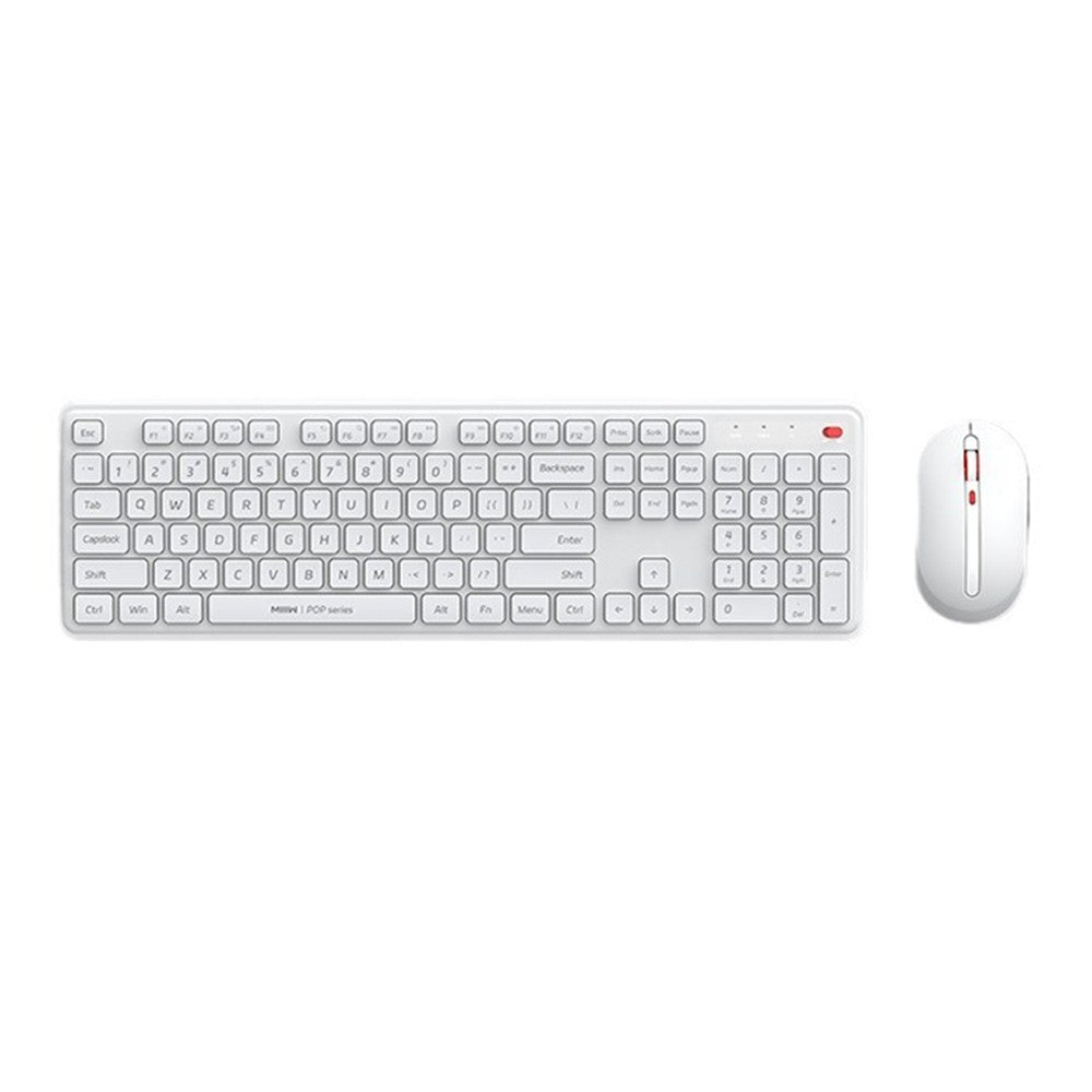 Wireless Keyboard and Mouse Combo by MIIIW: Full-Size 104-Keys with Adjustable Speeds & Silent Mouse