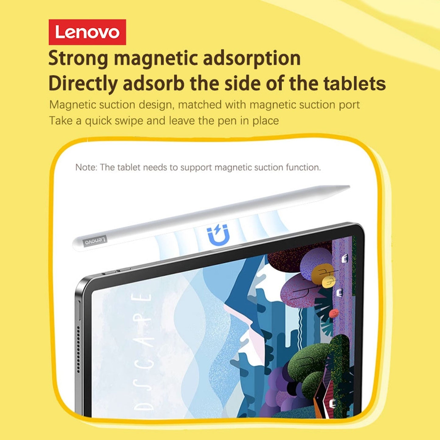 Lenovo BP16 High-Sensitivity Magnetic Digital Pen with Ultra-Fine Tips for Apple iPad/Android