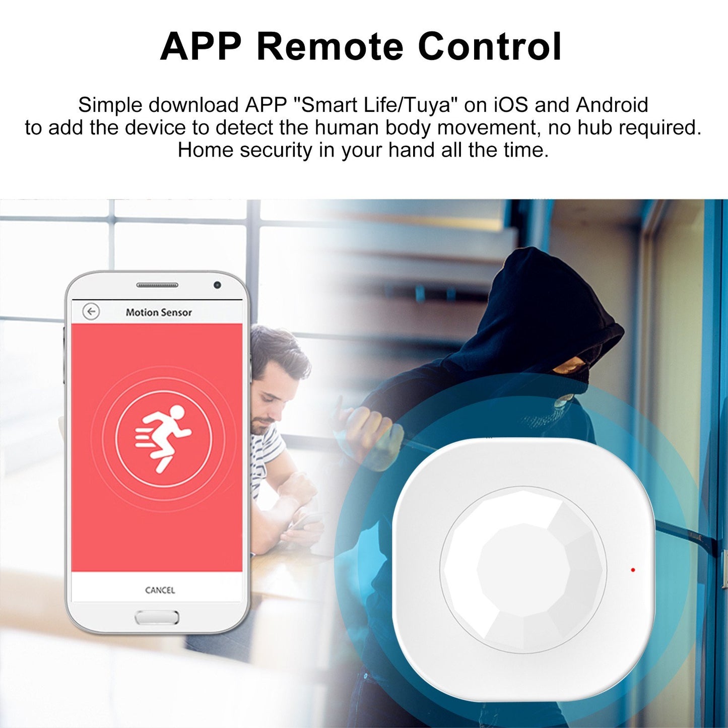 Smart WiFi PIR Motion Detector Sensor
