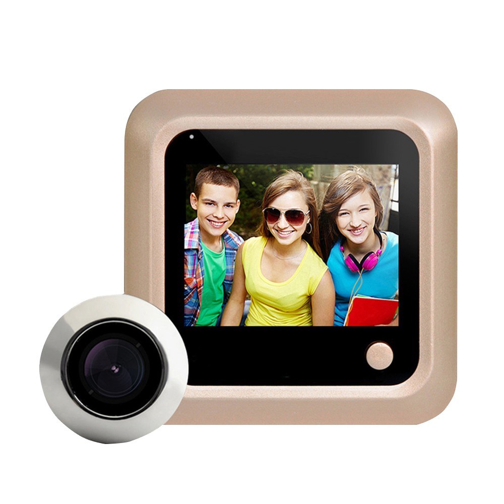 Smart 2.4 Video Doorbell with 145° Peephole Camera & Visual Monitor