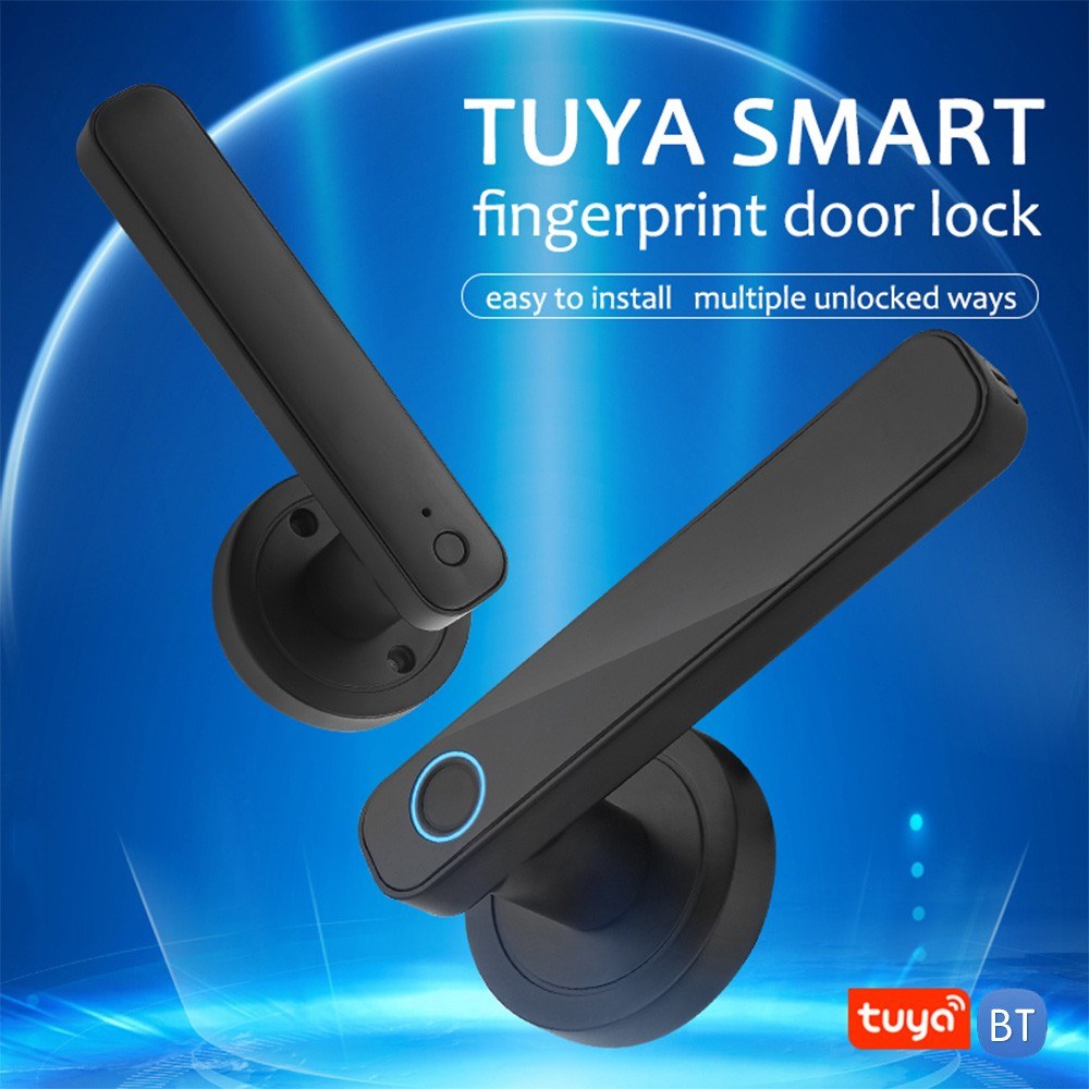 3-in-1 Biometric Fingerprint Door Lock with Keyless Entry and Handle Set