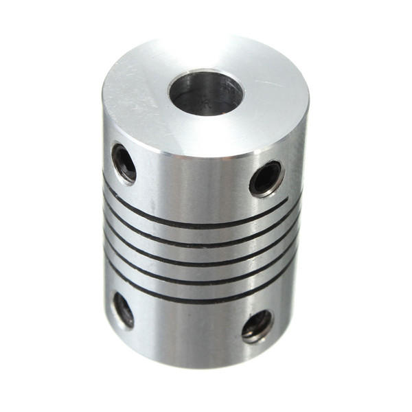 Flexible Shaft Coupling for CNC Stepper Motors, OD 18x25mm, 6.35mm to 8mm Connector