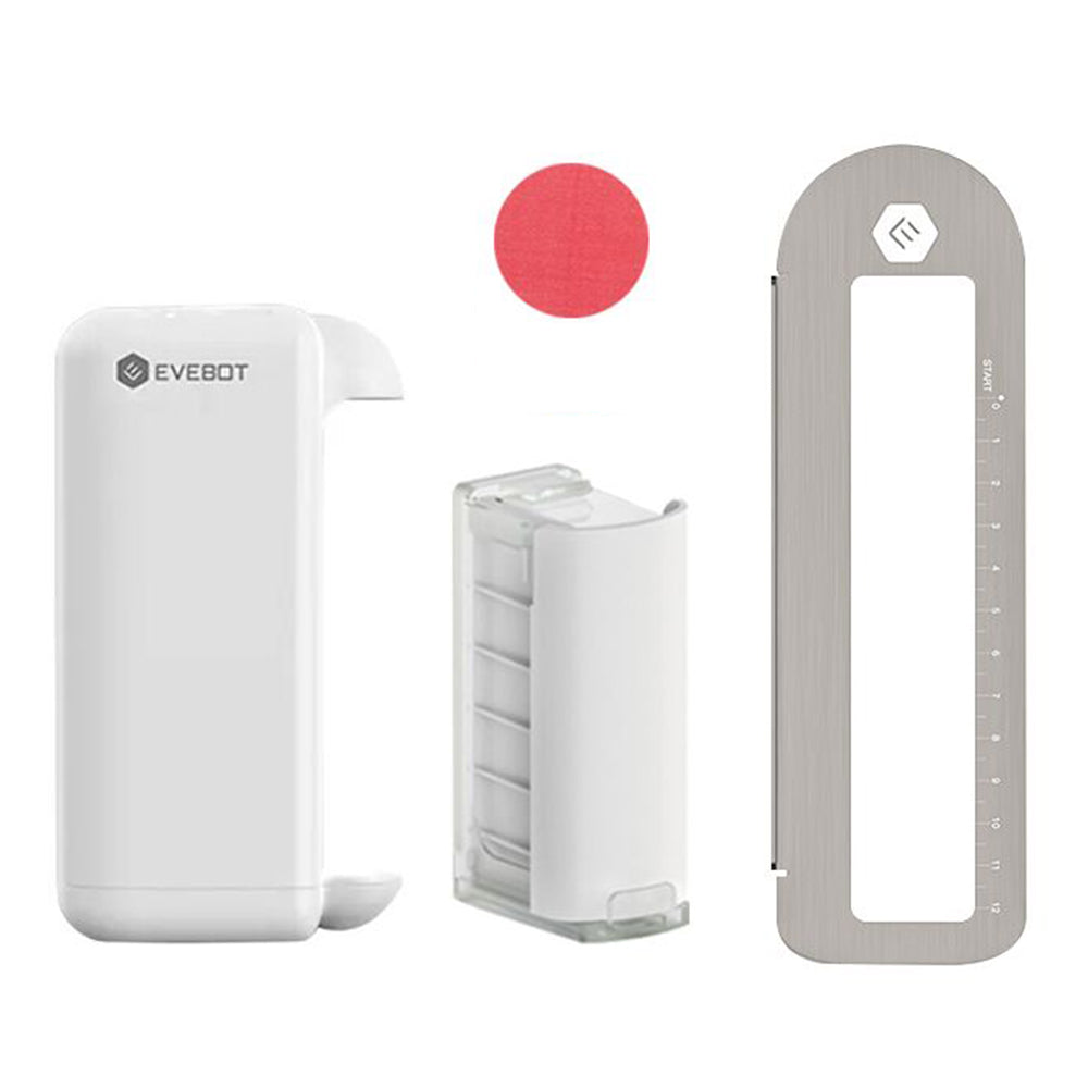 EVEBOT PrintPods Handheld Printer & Ink Cartridges - Portable Inkjet Printer for Multi-Surface & Skin-Friendly Printing