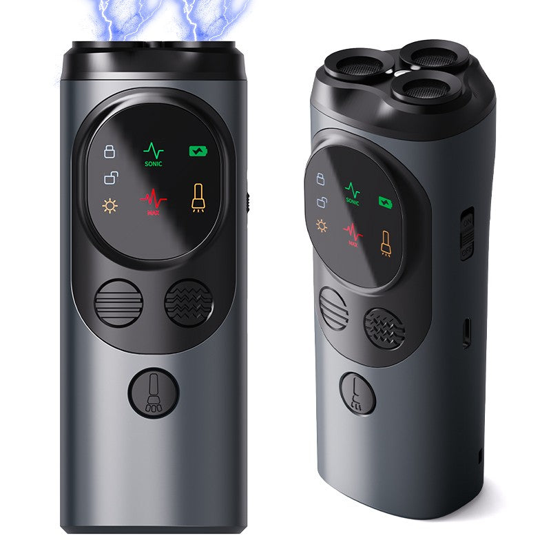 P10 Smart Ultrasonic Dog Bark Control Device - 3-Head Portable Anti-Barking Deterrent for Indoor & Outdoor Use