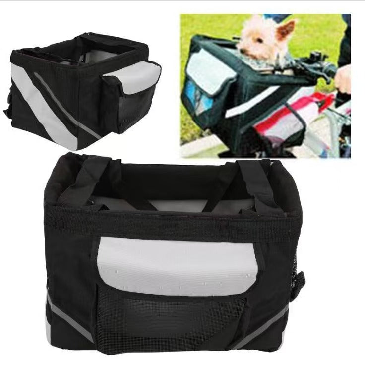Removable Foldable Front Pet Bike Basket