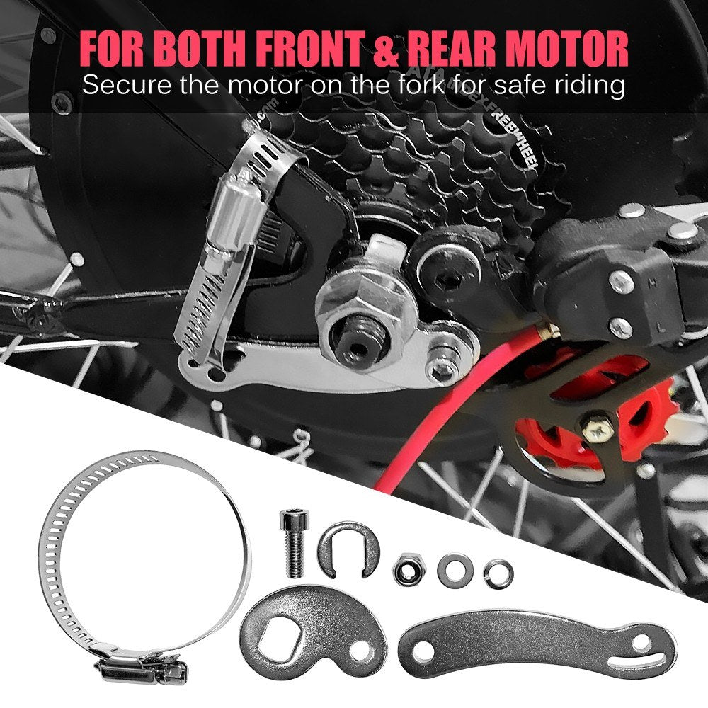 Universal Ebike Torque Arm Accessory with Torque Washers for Electric Bikes