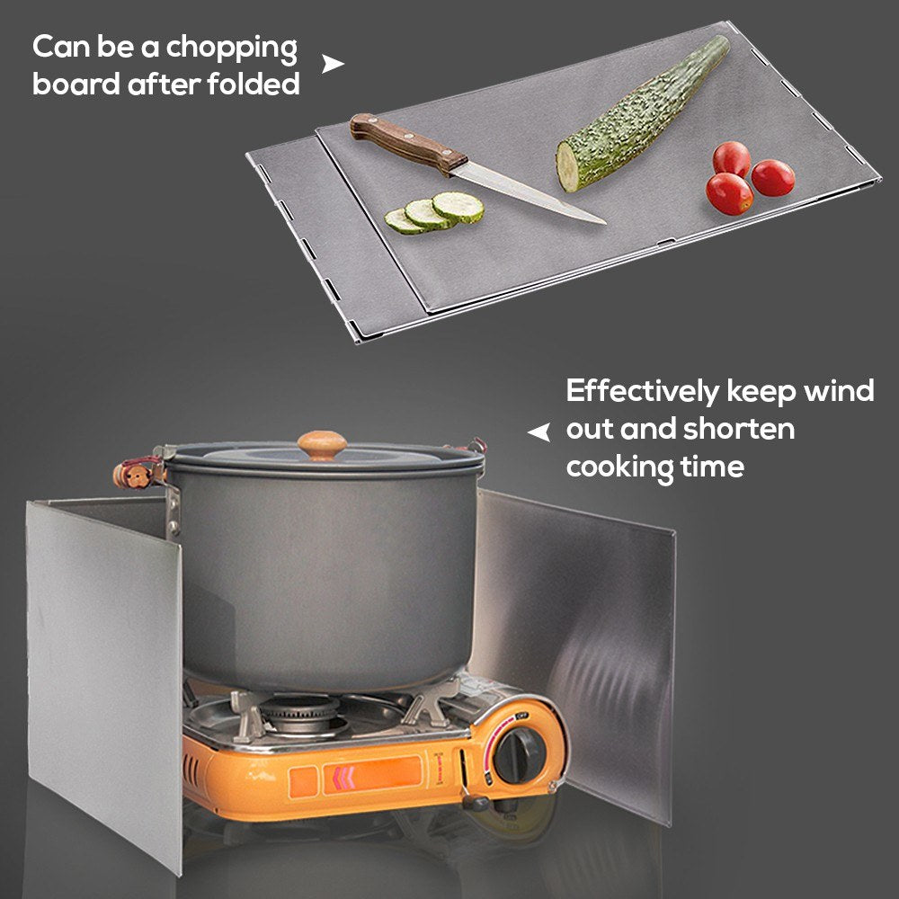 Camping Stove Windscreen Outdoor Cooking Windshield