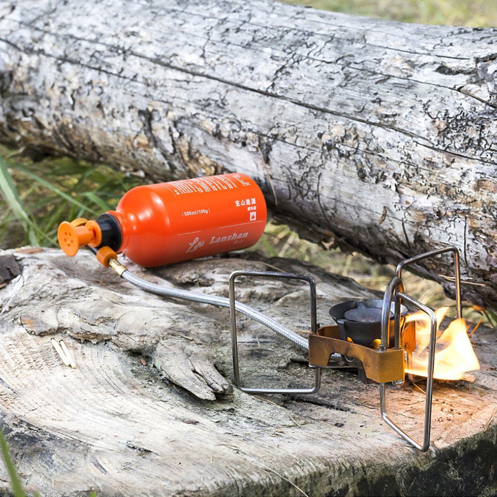 500ml Multi-Fuel Storage Bottle for Gasoline, Petrol, Kerosene, Alcohol, and Liquid Gas