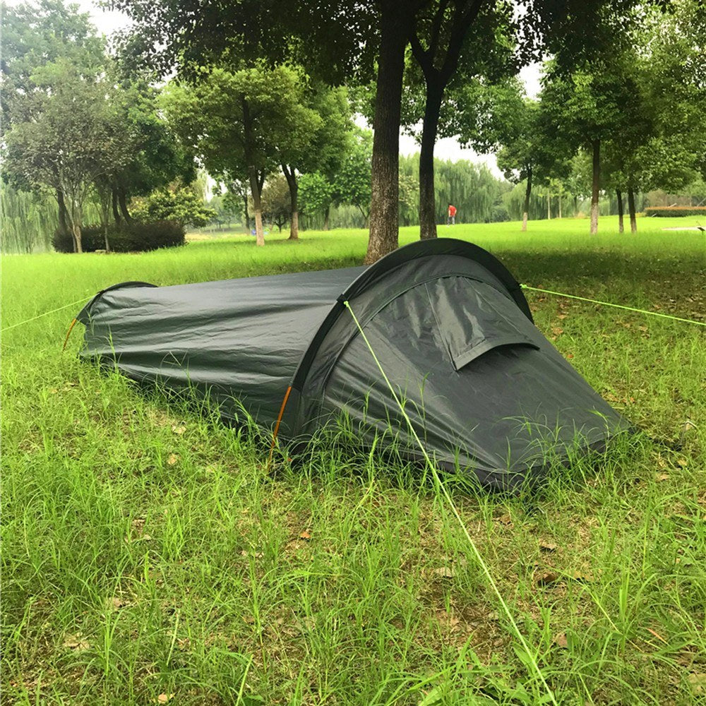 Lightweight Single Person Backpacking Tent with Outdoor Camping Sleeping Bag