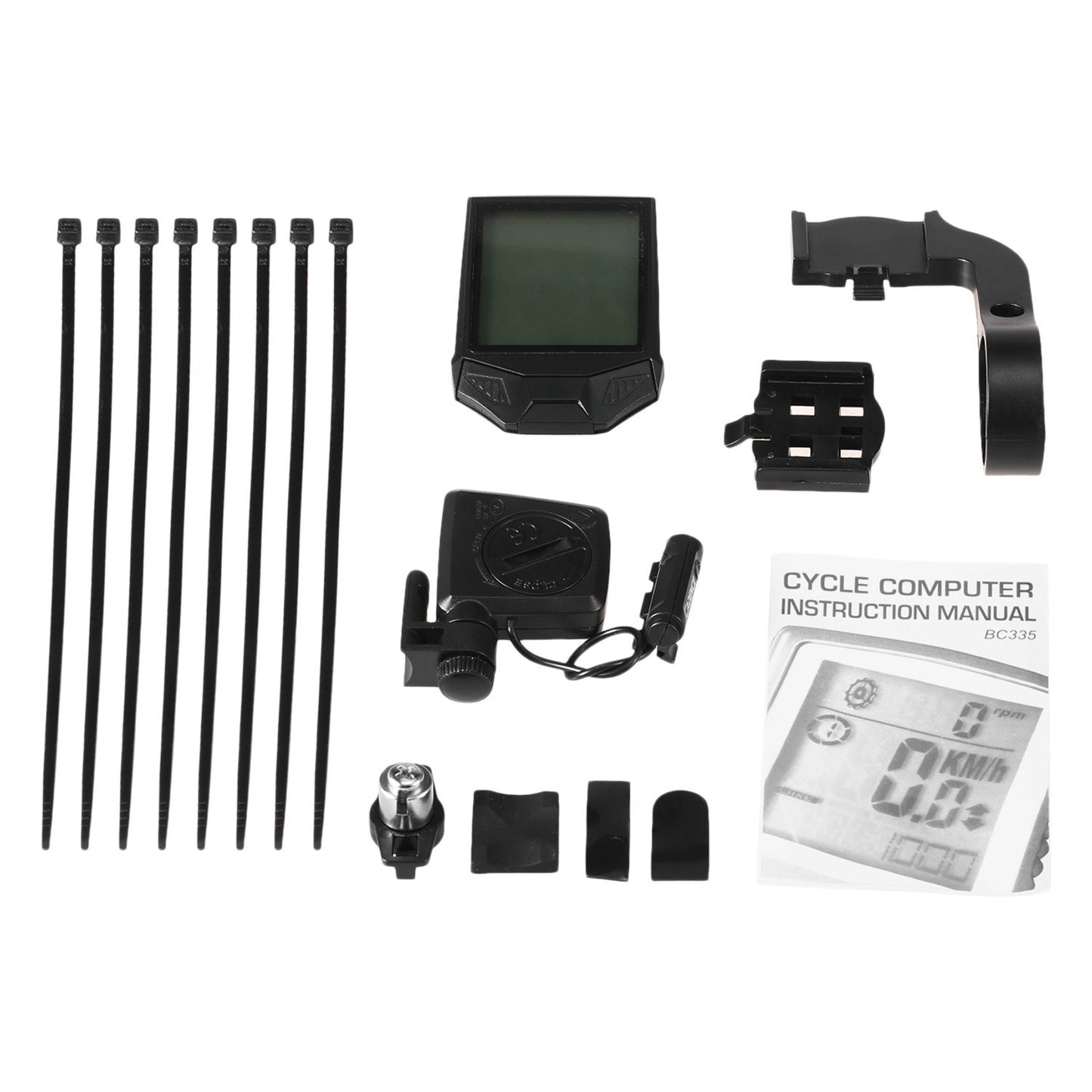 Wireless Cycling Computer with Cadence, Rainproof Multi-Function LCD Backlight