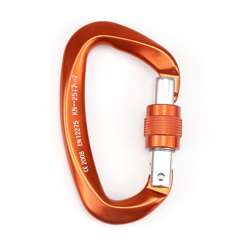 25KN Heavy Duty Screw Lock Carabiner Clips for Hammocks, Camping, Hiking, Backpacking