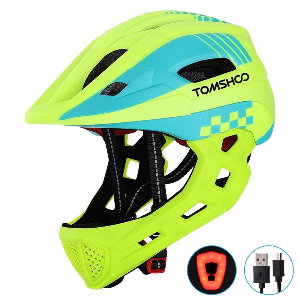 TOMSHOO Kids Full Face Bike Helmet