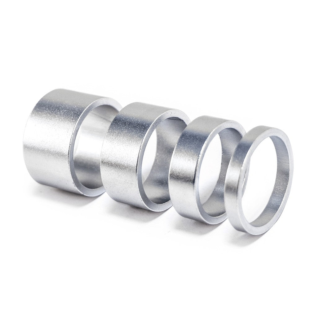Aluminum Bike Headset Spacer Set - 4pcs Mountain Bicycle Stem & Fork Gasket Rings
