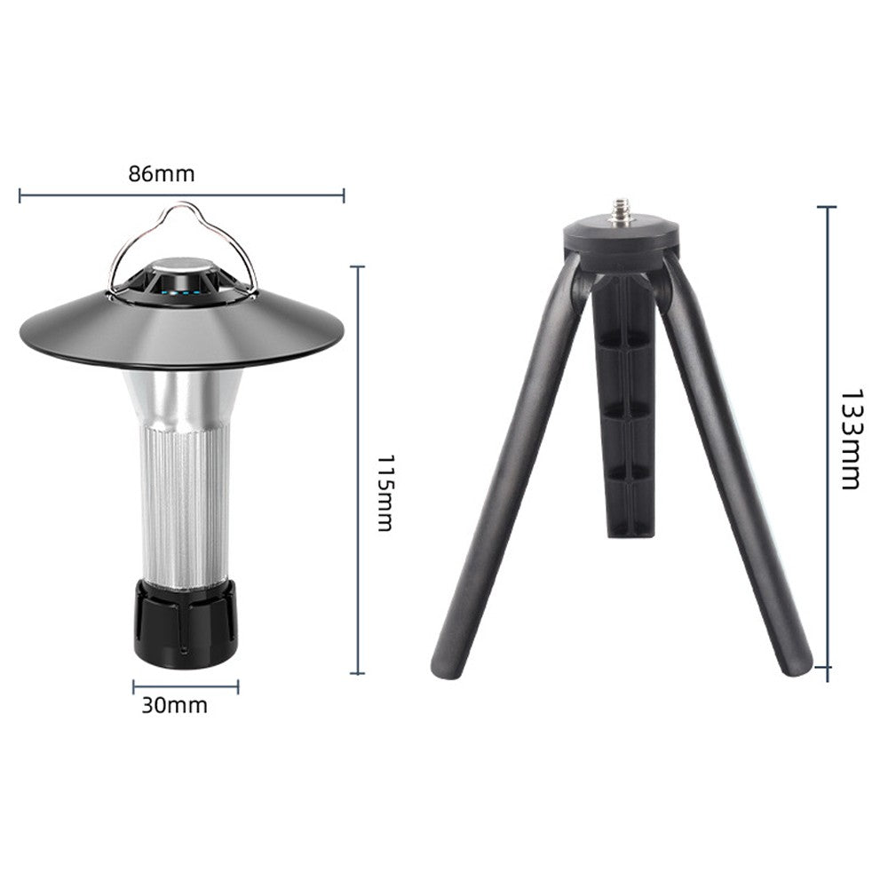 Rechargeable Waterproof USB Flashlight & Magnetic Tent Light with Tripod for Camping & Emergency
