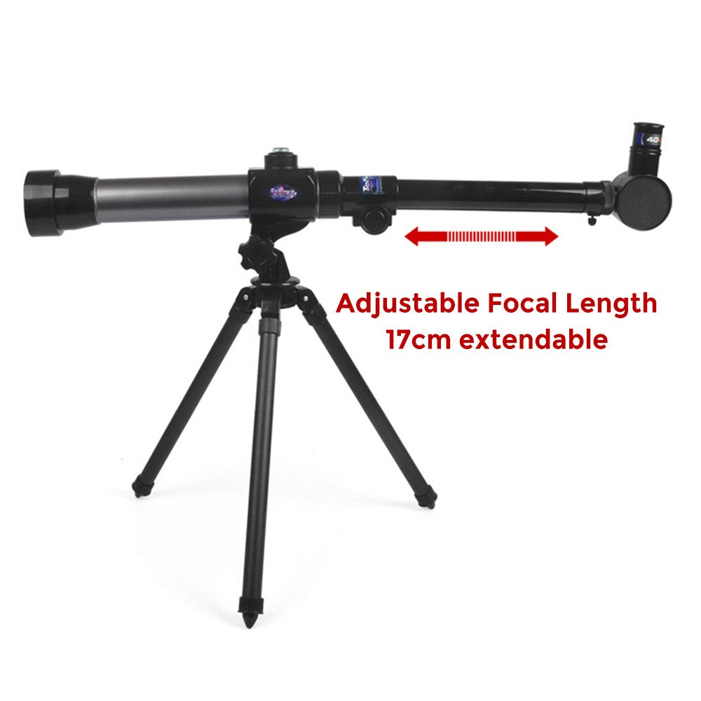 Beginners Kids Astronomical Telescope with Tripod - Adjustable 20X-30X-40X