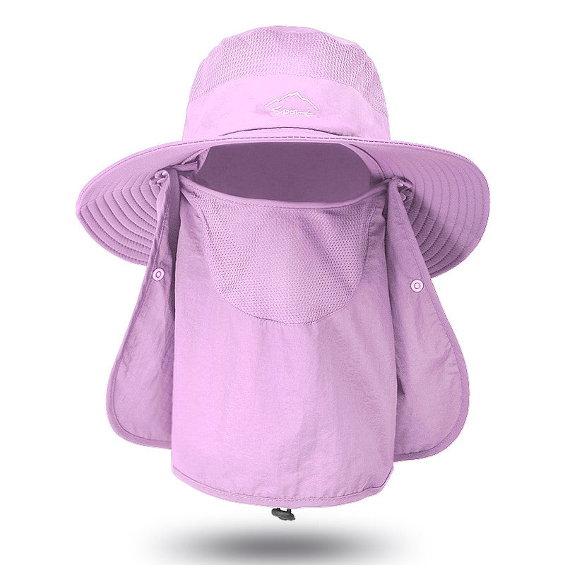 UV Protection Sun Hat with Wide Brim and Neck Flap for Hiking, Fishing, and Beach