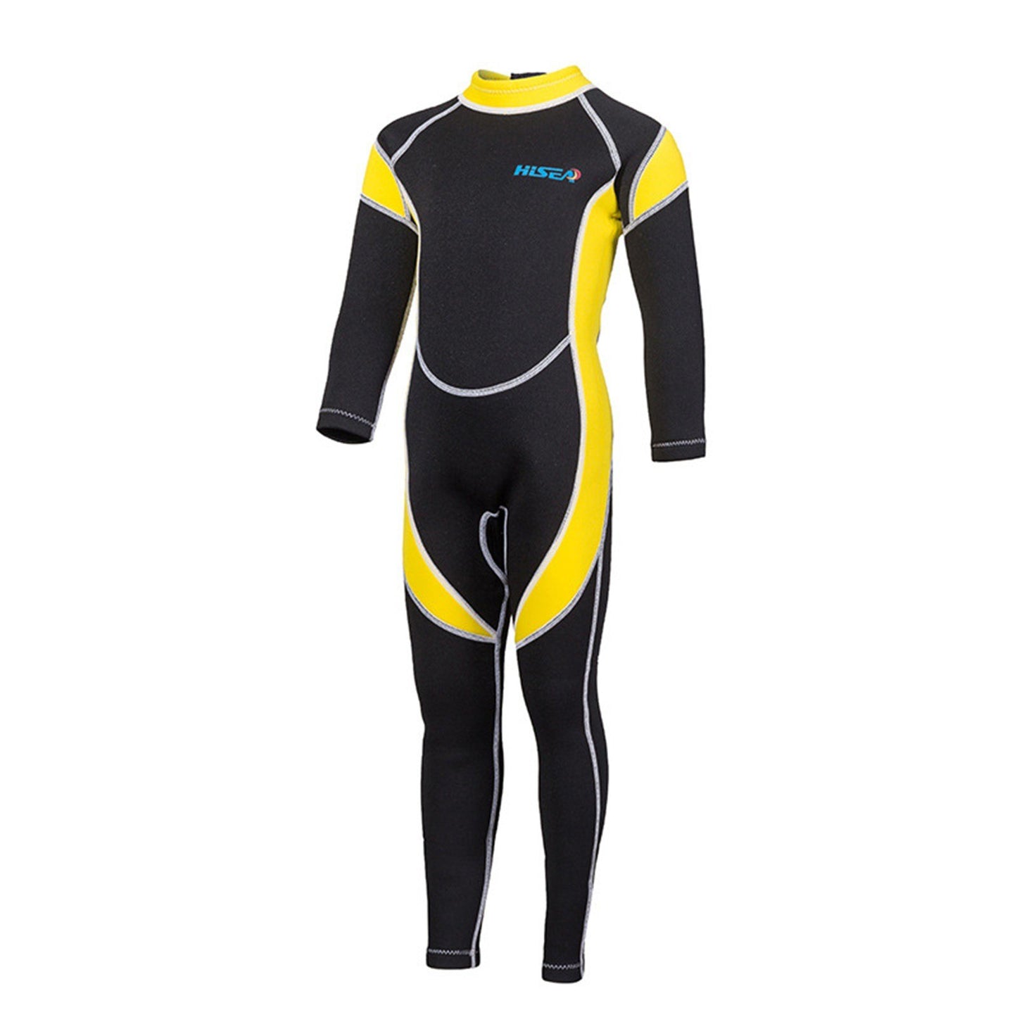 Childrens Quick-Dry Zippered Long Sleeve Wetsuit for Boys and Girls - One Piece Diving & Surfing Swimsuit for Water Sports
