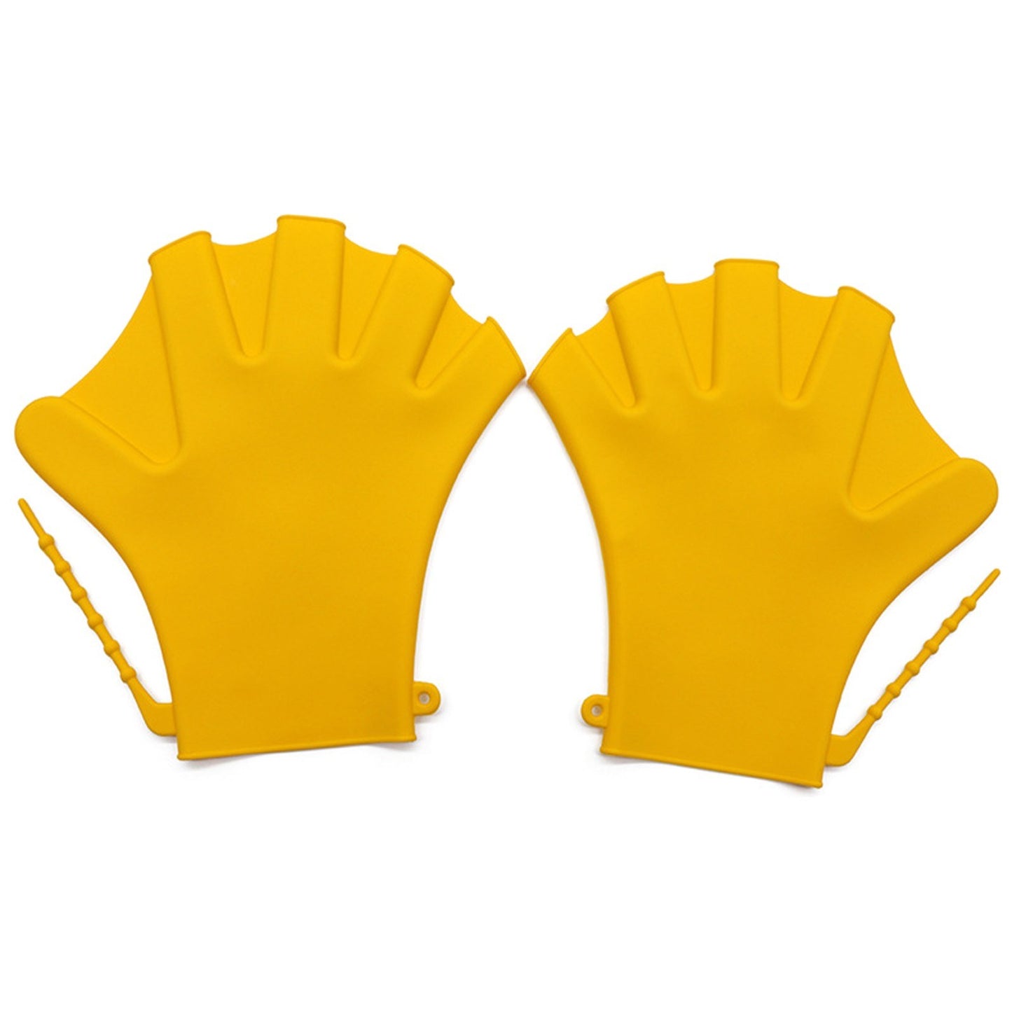 Webbed Swimming Gloves - Silicone Water Resistance Training Mittens for Fitness & Diving