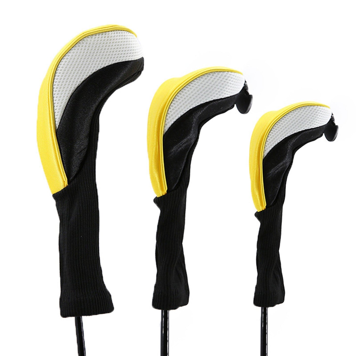 Golf Head Covers Set: Driver & Fairway Woods, 3pcs Golf Accessories