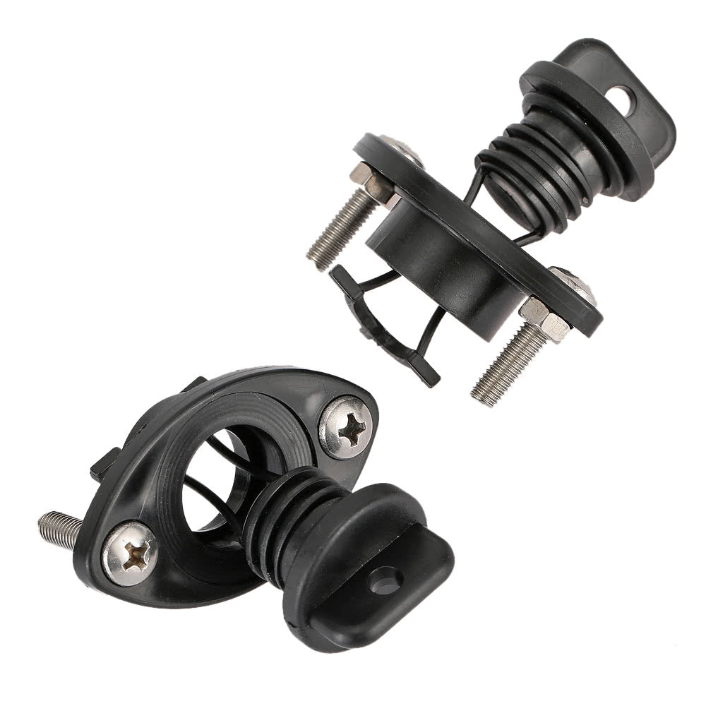 Universal Kayak/Canoe/Bow Drain Plug Bung Set with Screws (2-Pack)