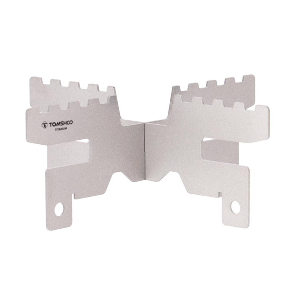 Titanium Mini Alcohol Stove with Cross Stand for Outdoor Camping, Backpacking, Hiking