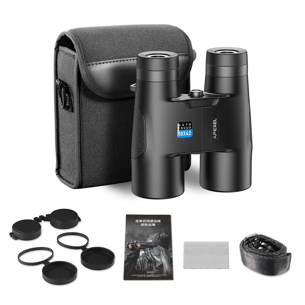 APEXEL 10x42 Auto Focus Waterproof Folding Binoculars for Bird and Wildlife Watching